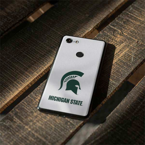 Michigan State University White Jersey Google Pixel 3 Skin